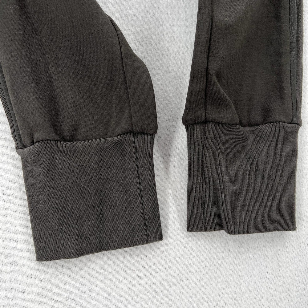VINCE Pants Womens Small Charcoal Leather Piped Leggings Jogger Mid Rise - Picture 13 of 16